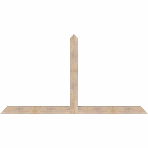 Ekena Millwork Portland Smooth Timber Gable Bracket, Douglas Fir, 108"W x 58"H x 5 1/2"D x 5 1/2"F, 13/12 Pitch GBW108X58X0606POR00SDF - main